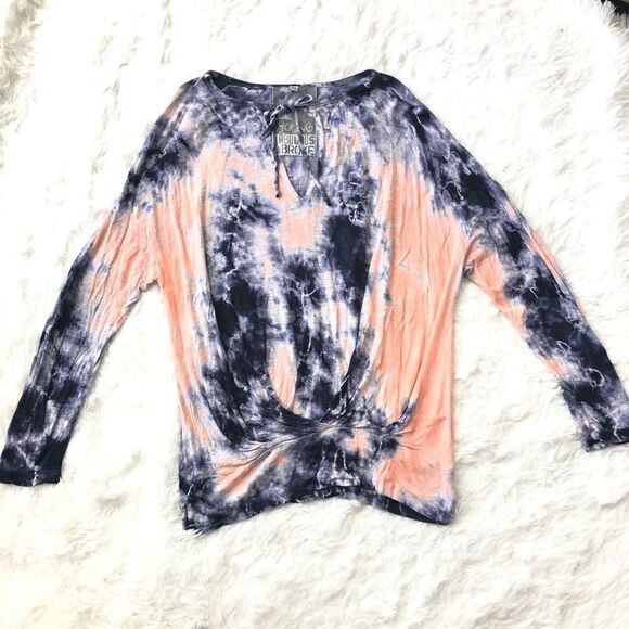 Young Fabulous & Broke Tops - YOUNG FABULOUS& BROKE TIE DIE V‎ NECK TWIST HEM XS